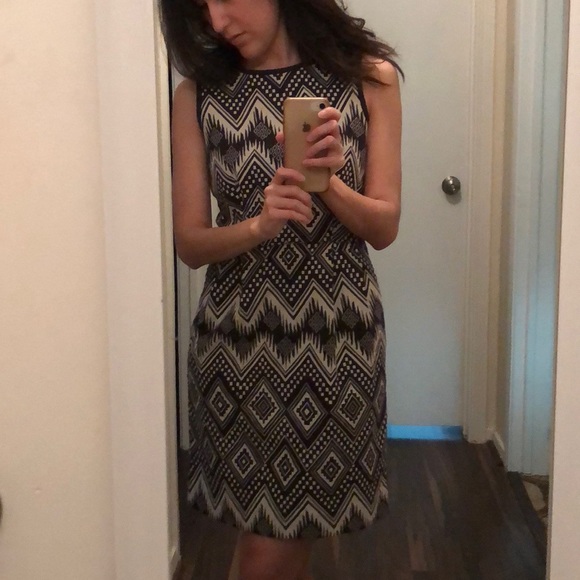 J Crew Diamond Sleeveless Sheath Dress,Size 0 - Picture 6 of 7